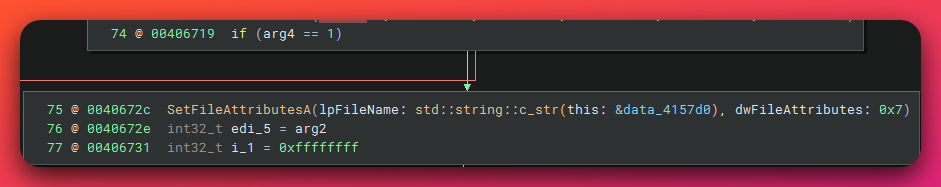 Setting file attributes